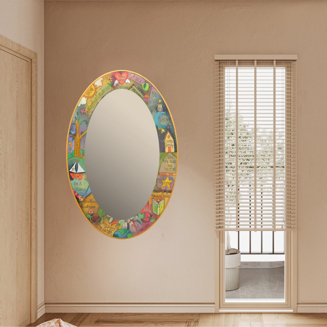 Oval Mirror-Know Love