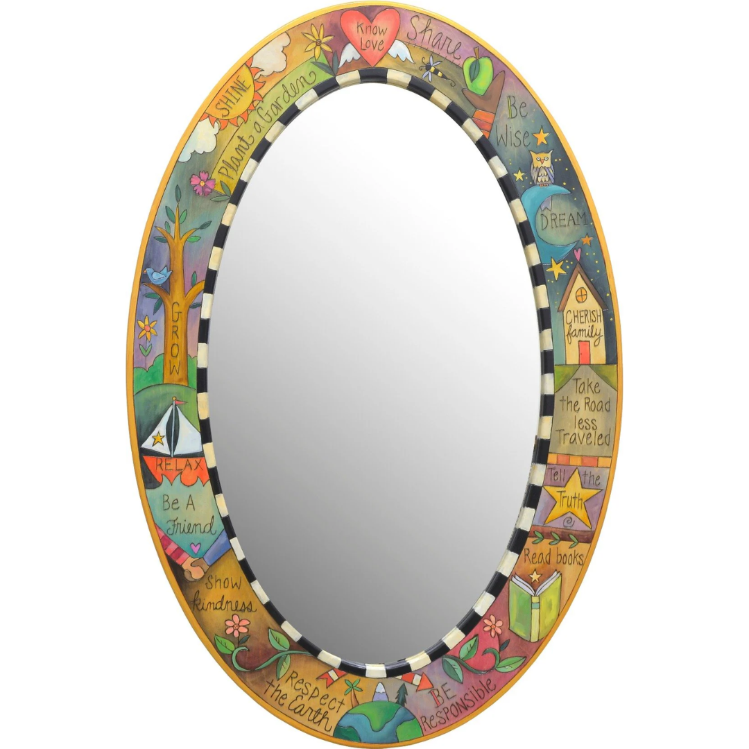 Oval Mirror-Know Love