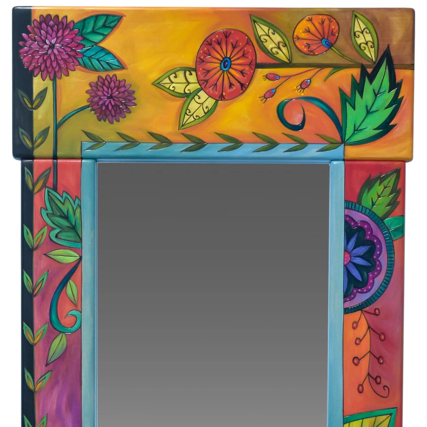 Wardrobe Mirror-Vibrant Floral