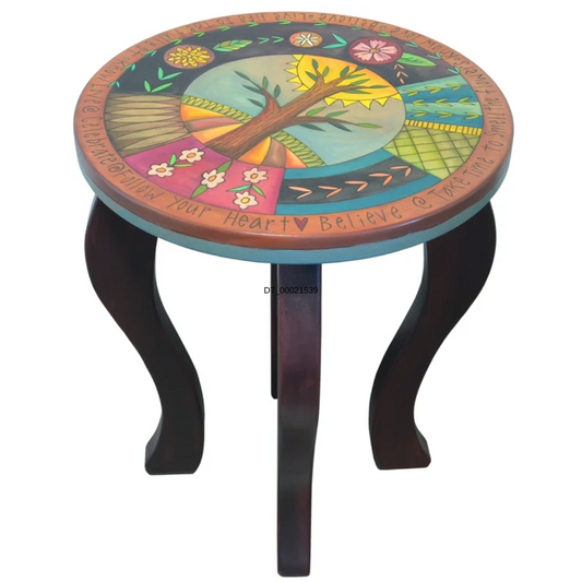 Round End Table-Tree of Life