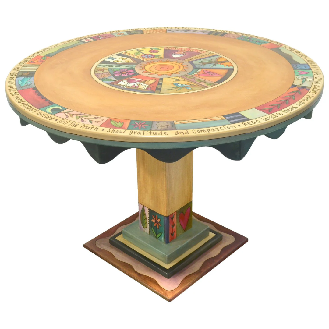 Dining Table-42" Round-Block Icon