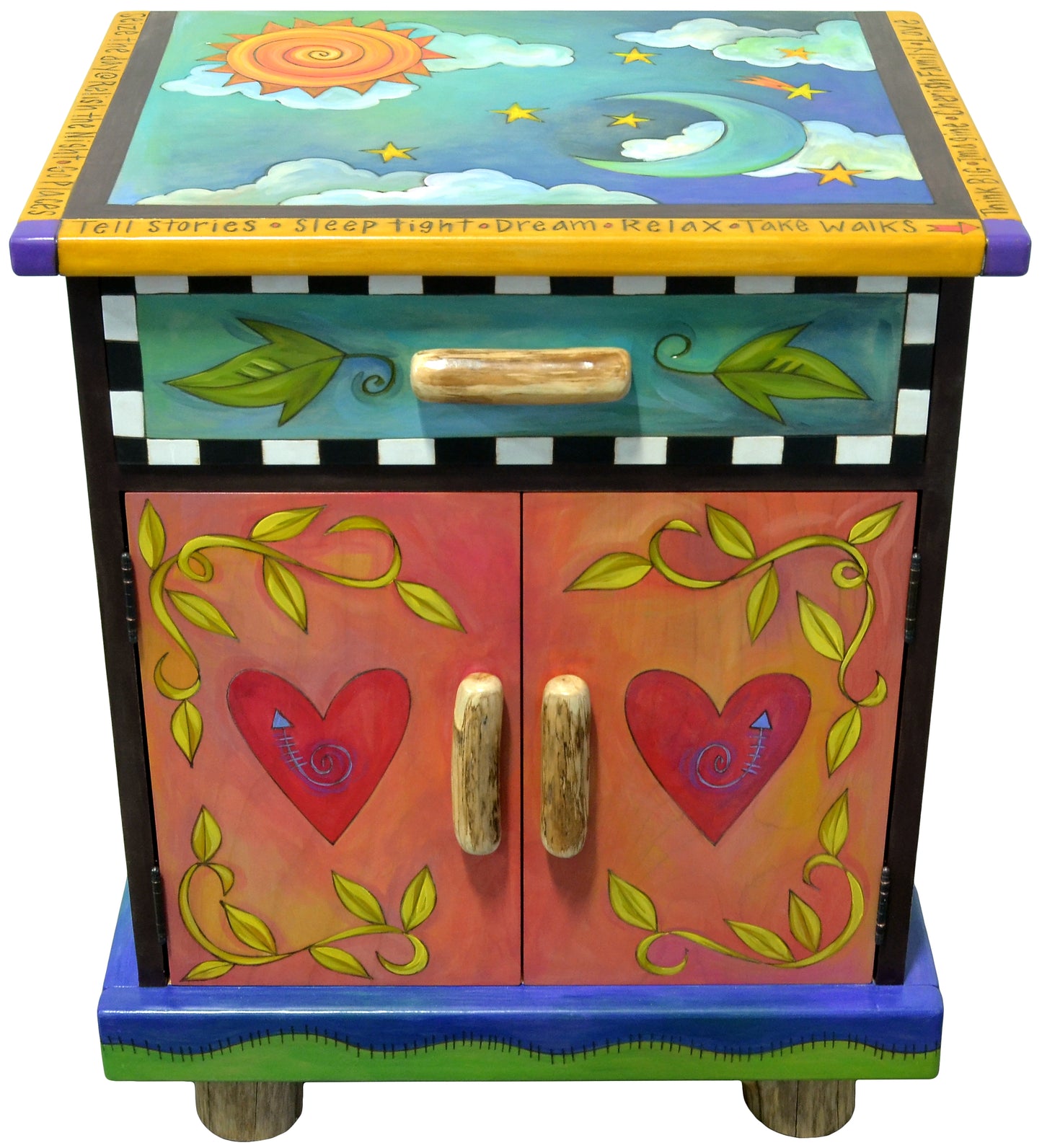 Nightstand Cabinet-Beach & City