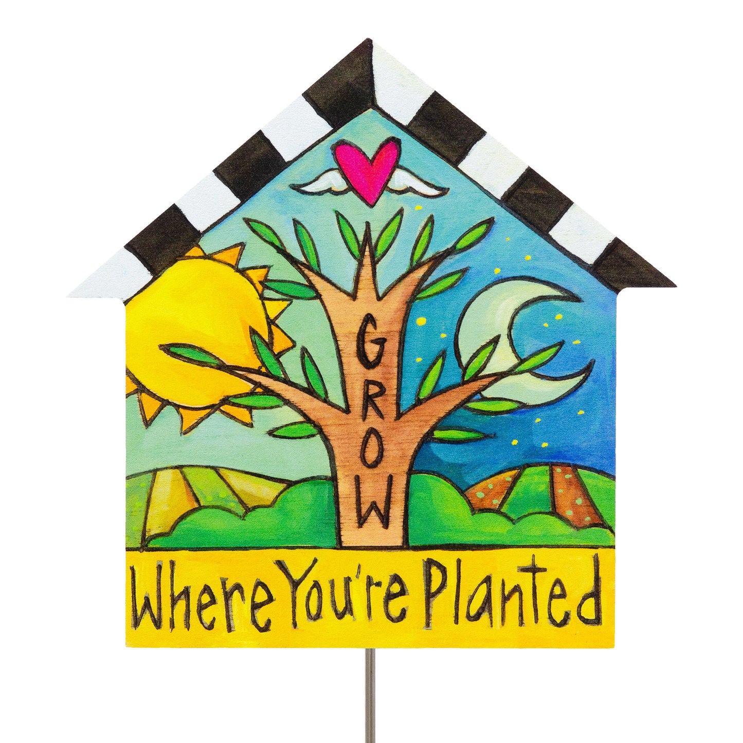 Grow Garden Stakes-Set of 3