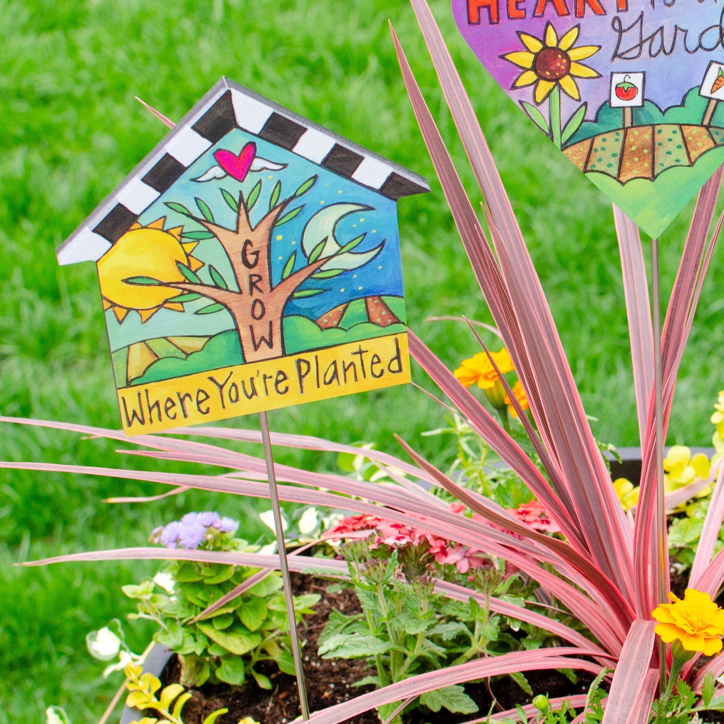 Grow Garden Stakes-Set of 3