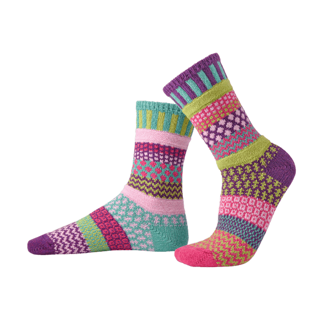 Mismatched Crew Socks-Dahlia