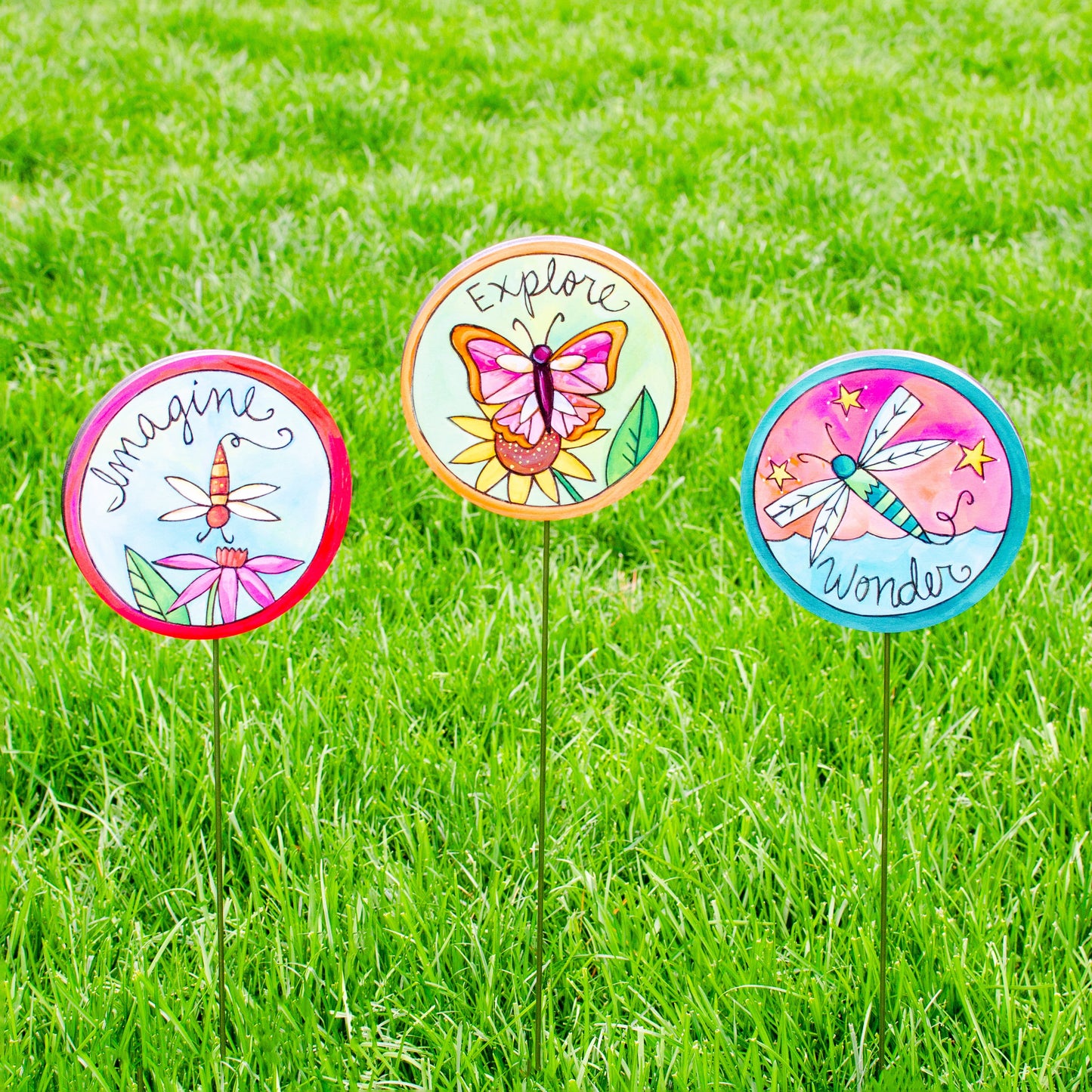 Explore Garden Stakes-Set of 3