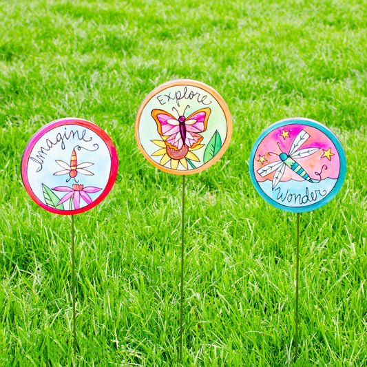 Explore Garden Stakes-Set of 3