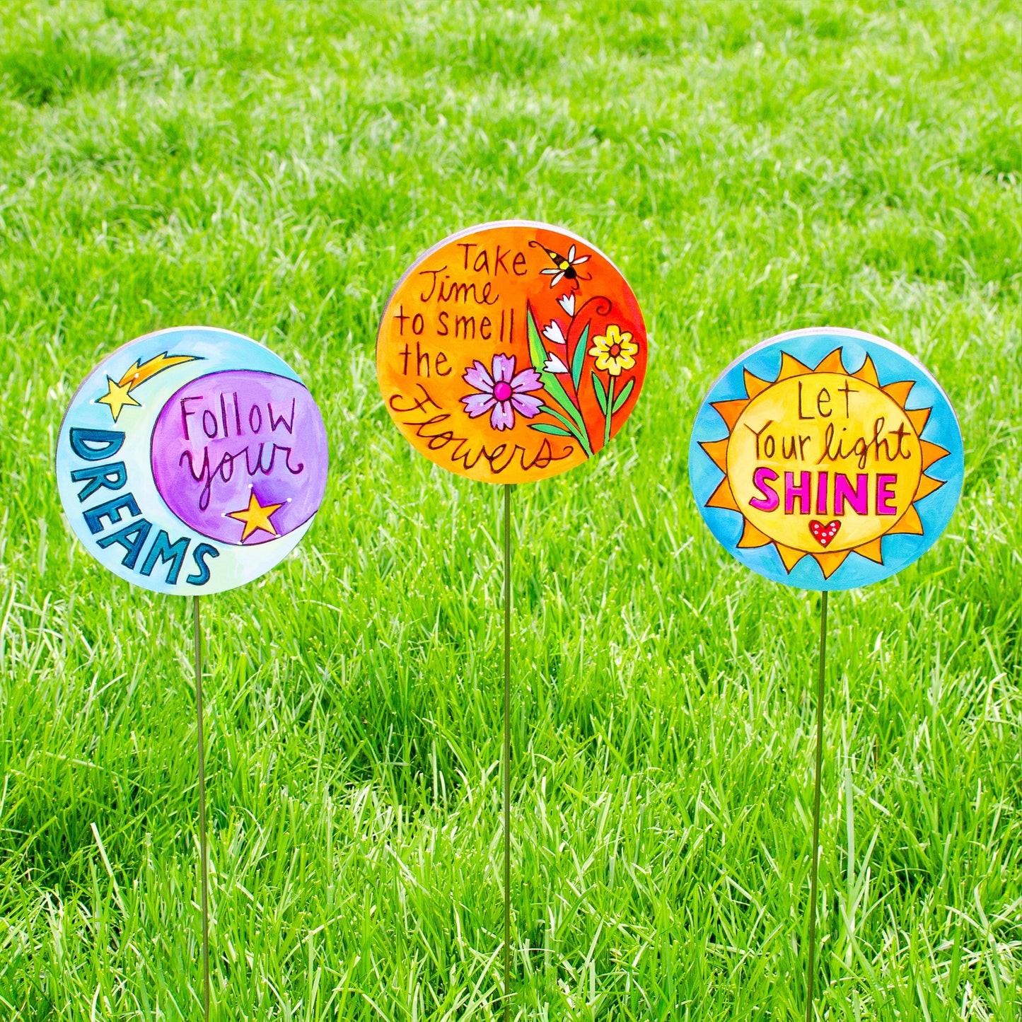 Bloom Garden Stakes-Set of 3