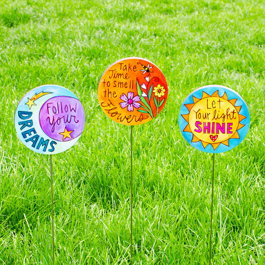 Bloom Garden Stakes-Set of 3
