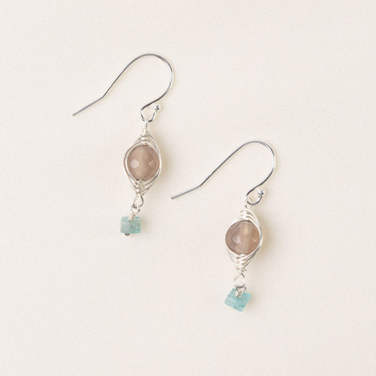 Gentle Breeze Moonstone Earrings