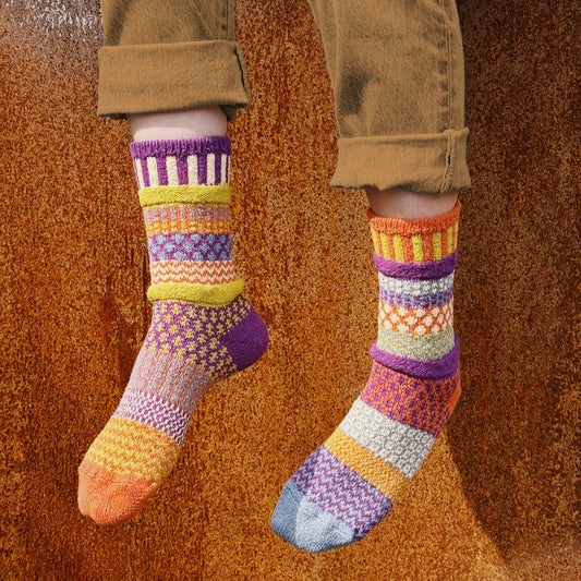 Mismatched Crew Socks-Hazel