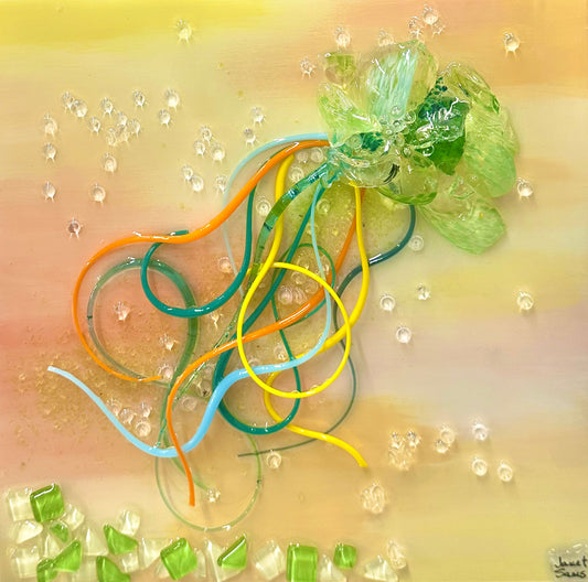 Shattered Glass Jellyfish-12"