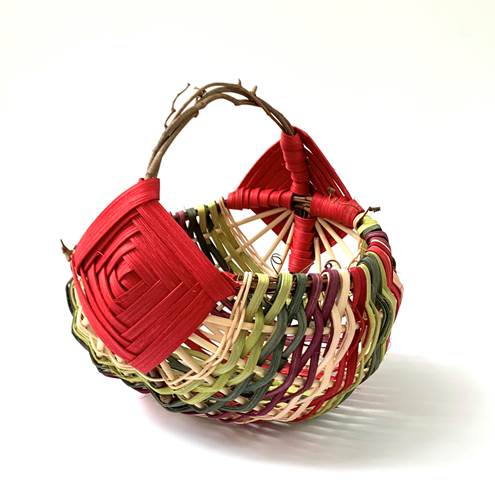 Rainbow Basket-Scarlet