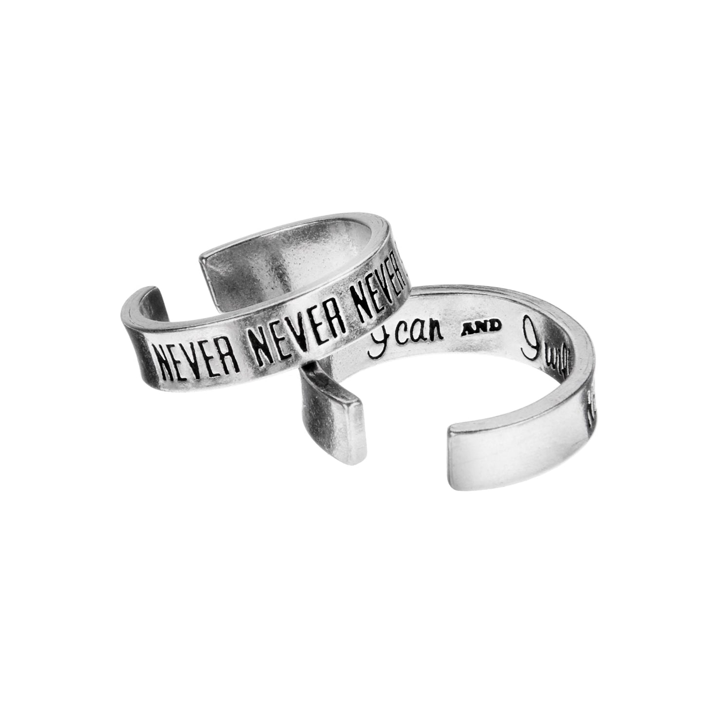 Adjustable Ring-Never Give Up