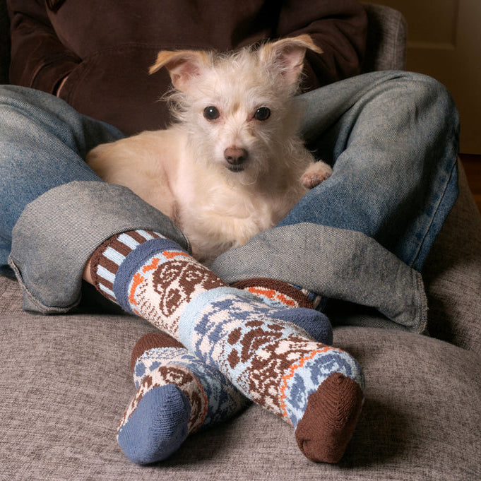 Mismatched Crew Socks-Dog Rescue