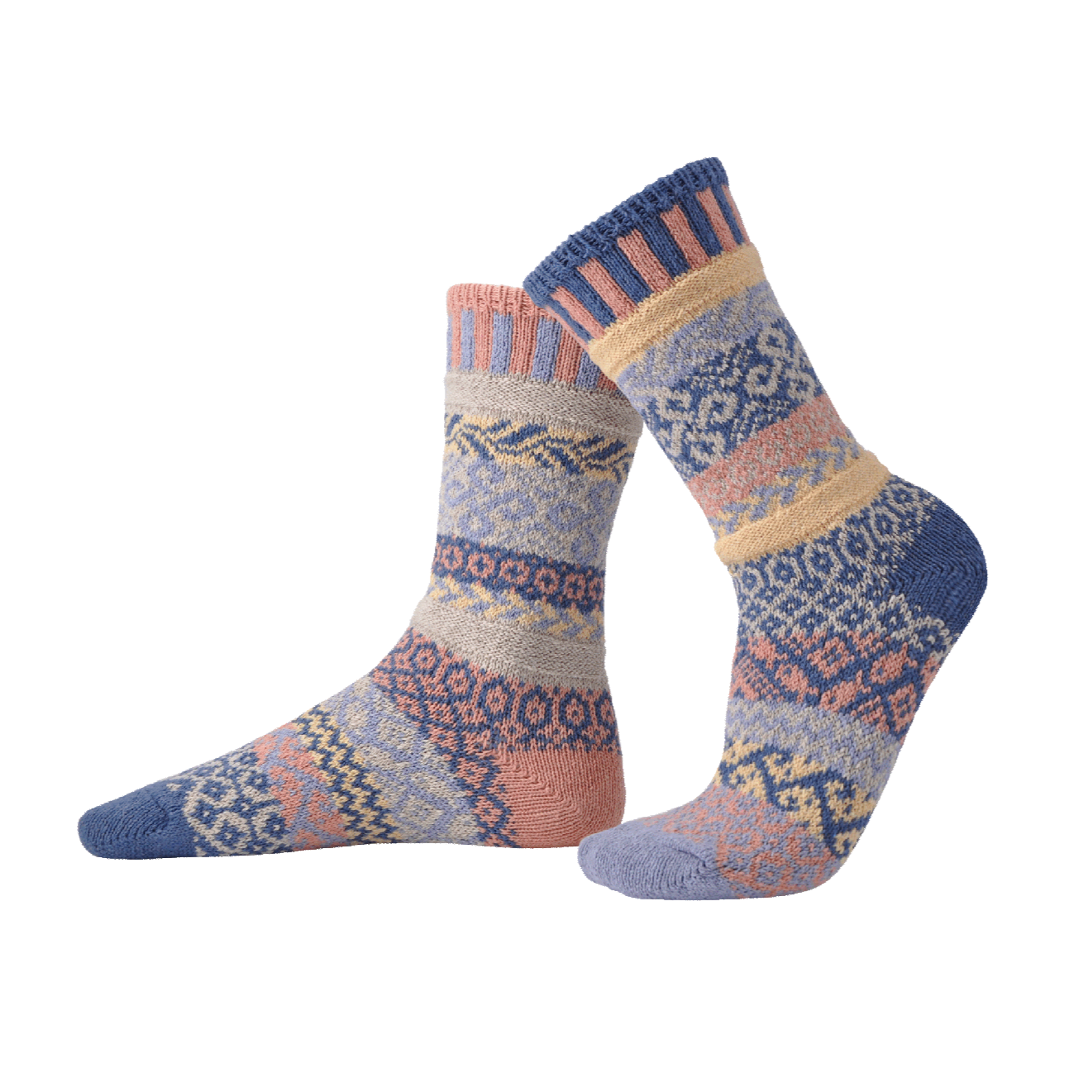 Mismatched Crew Socks-Mirage