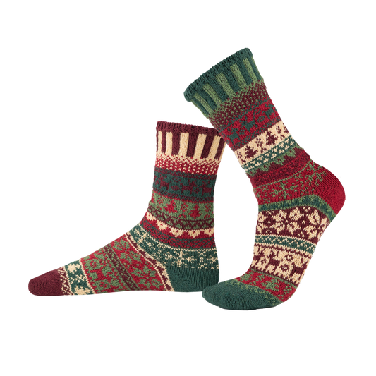 Mismatched Crew Socks-Noel