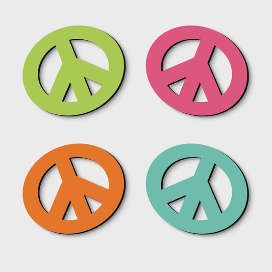 Peace Sign Magnets Set