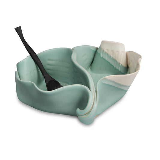 Pistachio Dish-Double Bowl