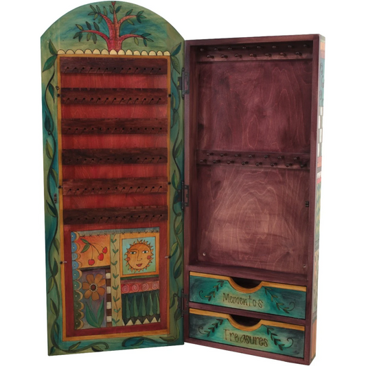 Jewelry Cabinet & Mirror-Patchwork