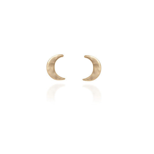 Crescent Moon Post Earrings