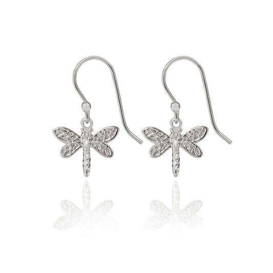 Dragonfly Earrings-Silver