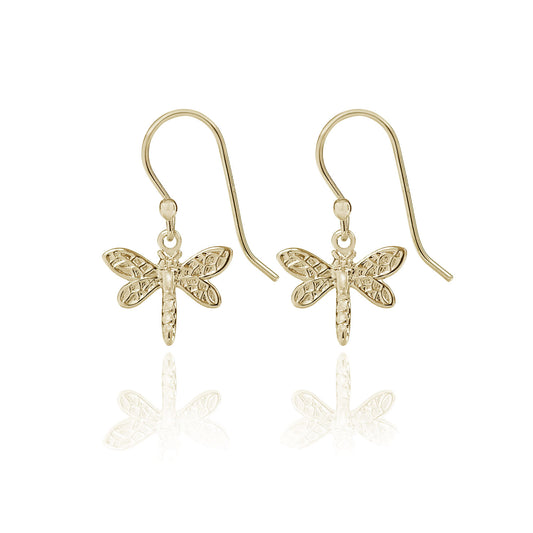 Dragonfly Earrings-Gold