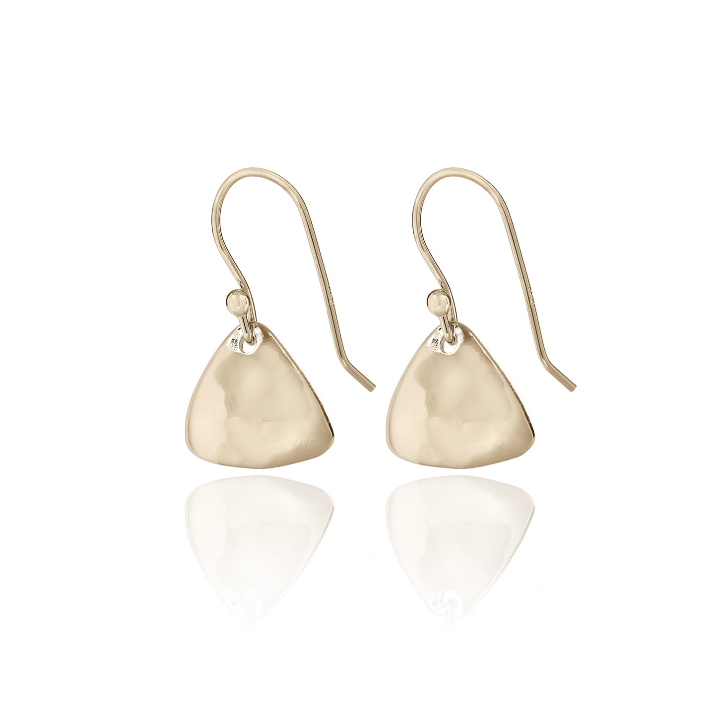 Soft Triangle Earrings-Gold