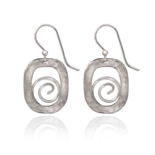 Soft Square Coil Earrings