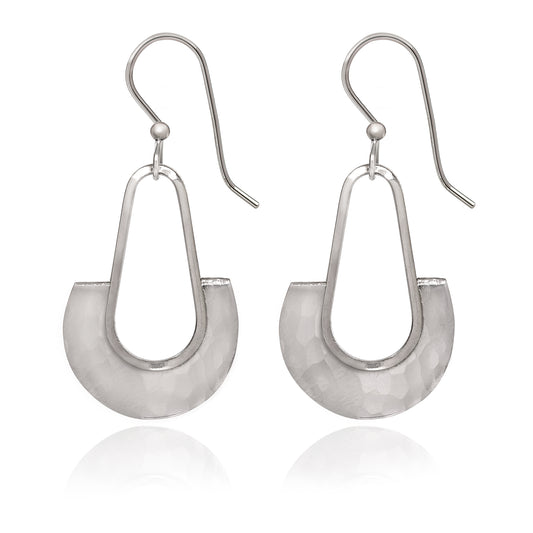 Half Round Teardrop Earrings