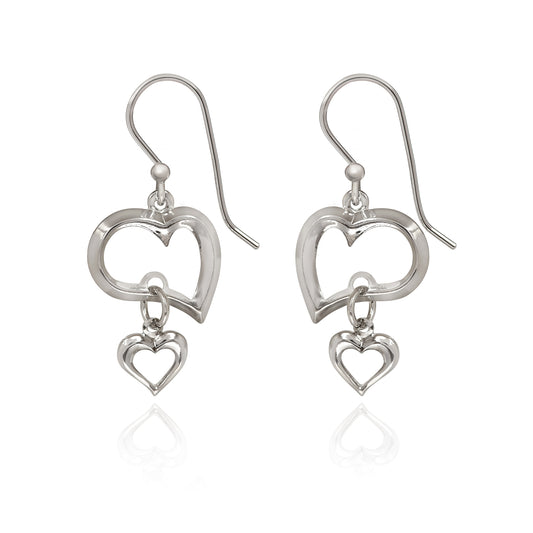 Open Hearts Earrings