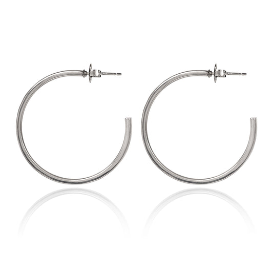 Hammered Hoop Earrings