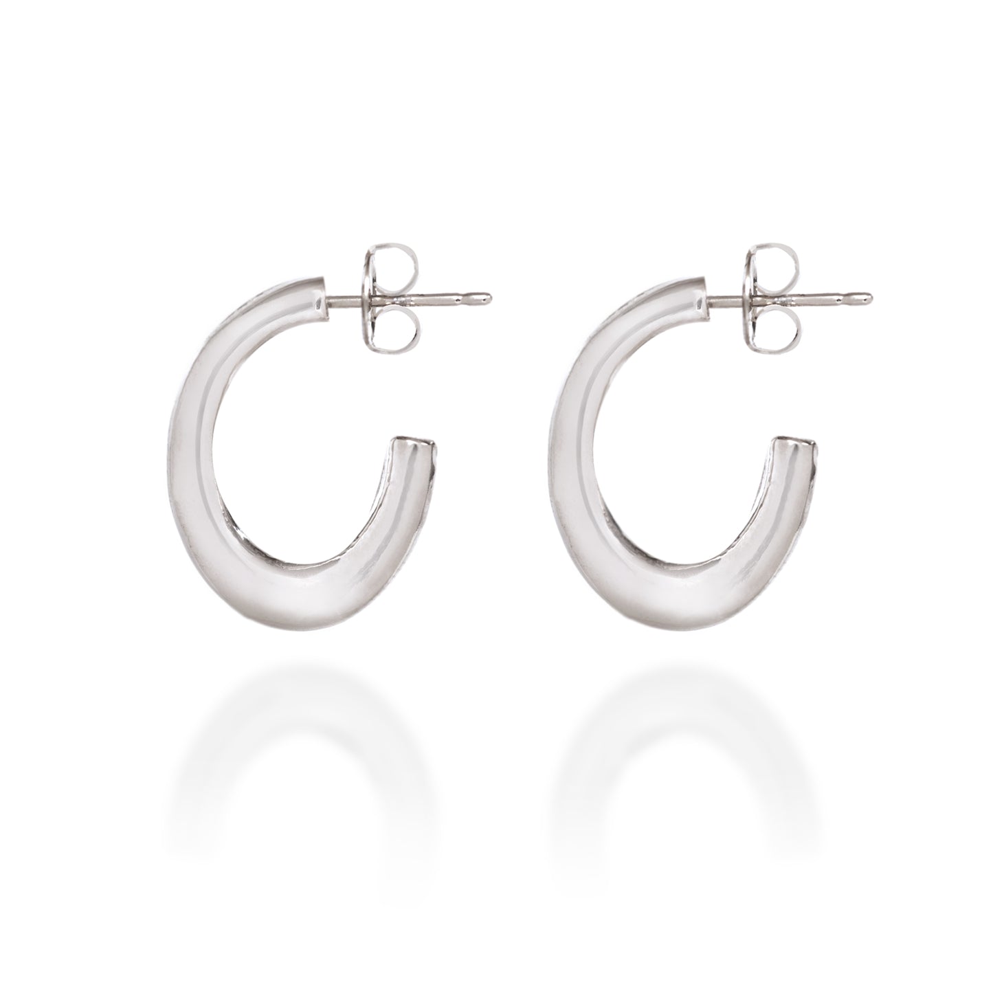 Sculpted Modern Hoop Earrings