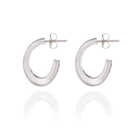 Sculpted Modern Hoop Earrings
