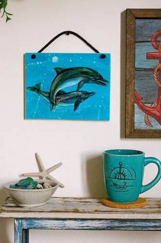Dancing Dolphin Duo Tile