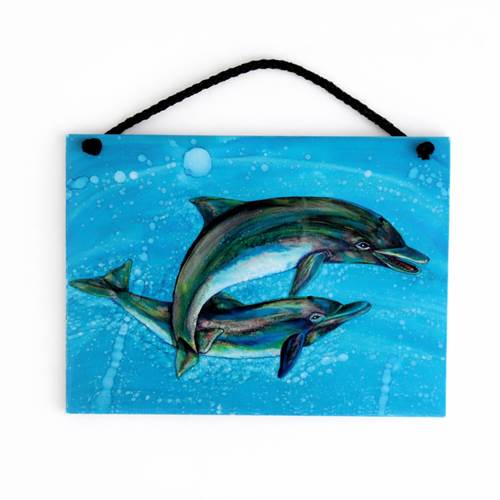 Dancing Dolphin Duo Tile