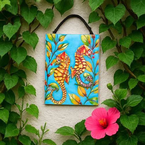 Seahorse Serenade Tile