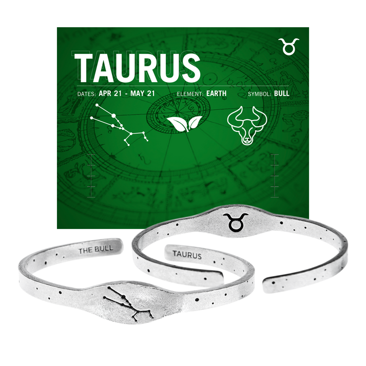 Zodiac Cuff Bracelet-Taurus