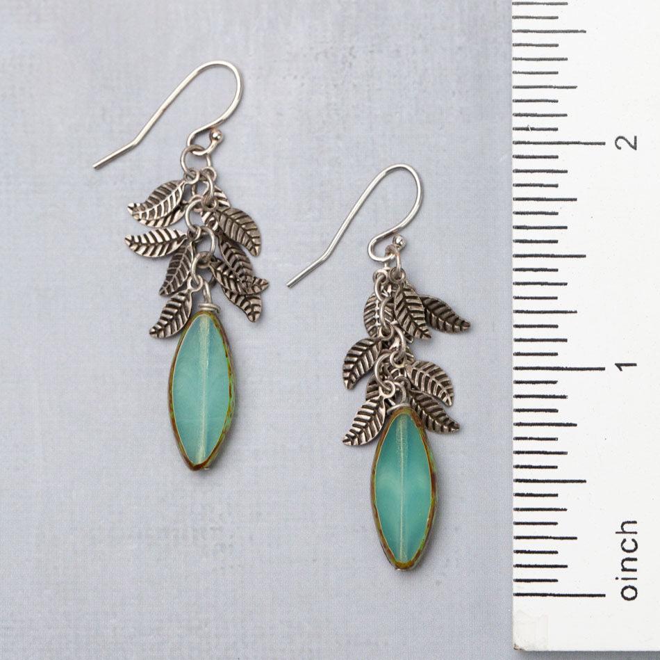 Venetian Dreams Green Earrings