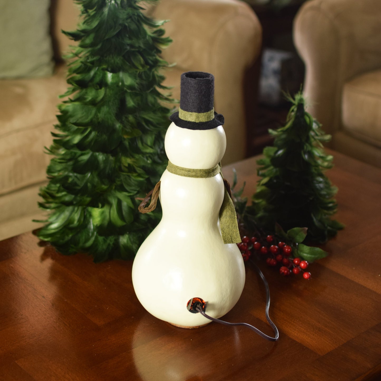 Snowman Gourd Lamp