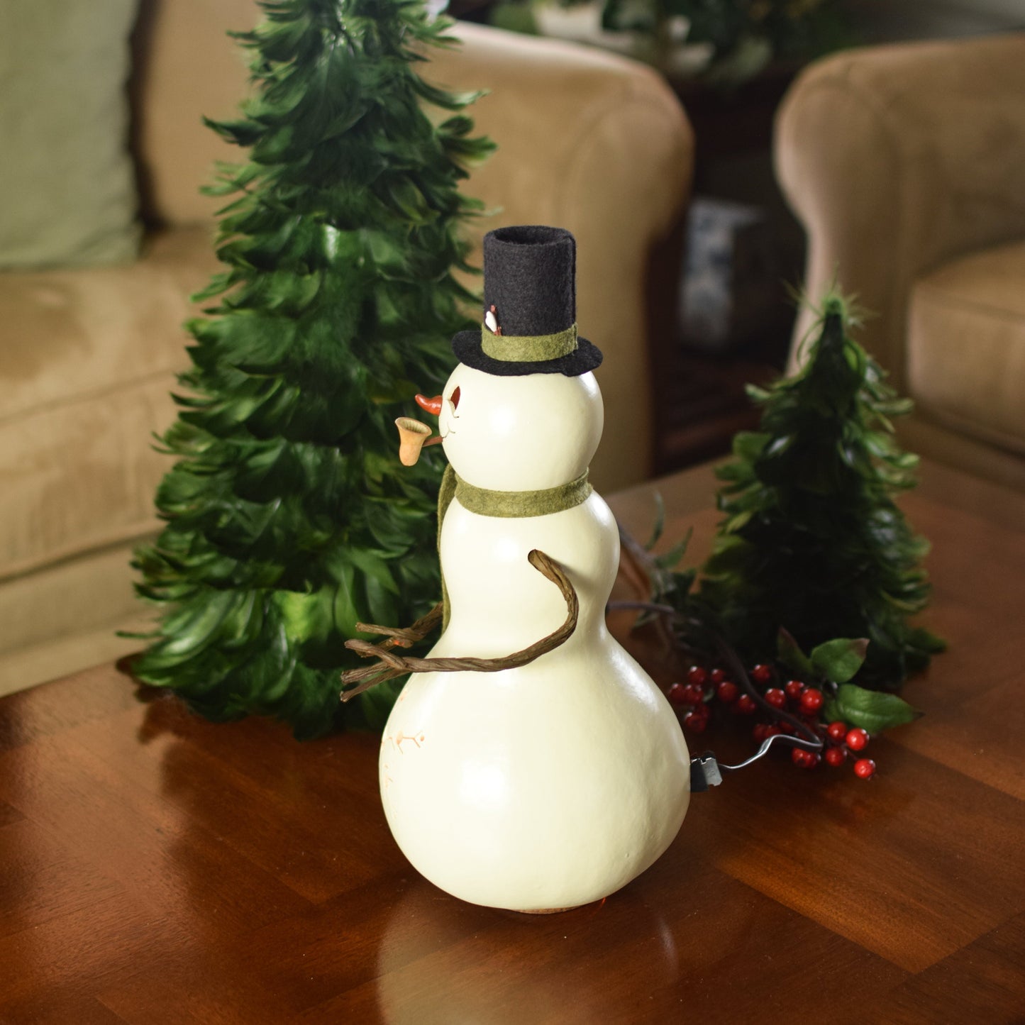 Snowman Gourd Lamp