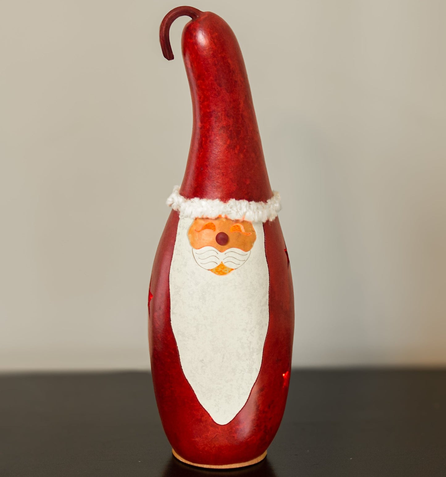 Santa Gourd Lamp-Tall