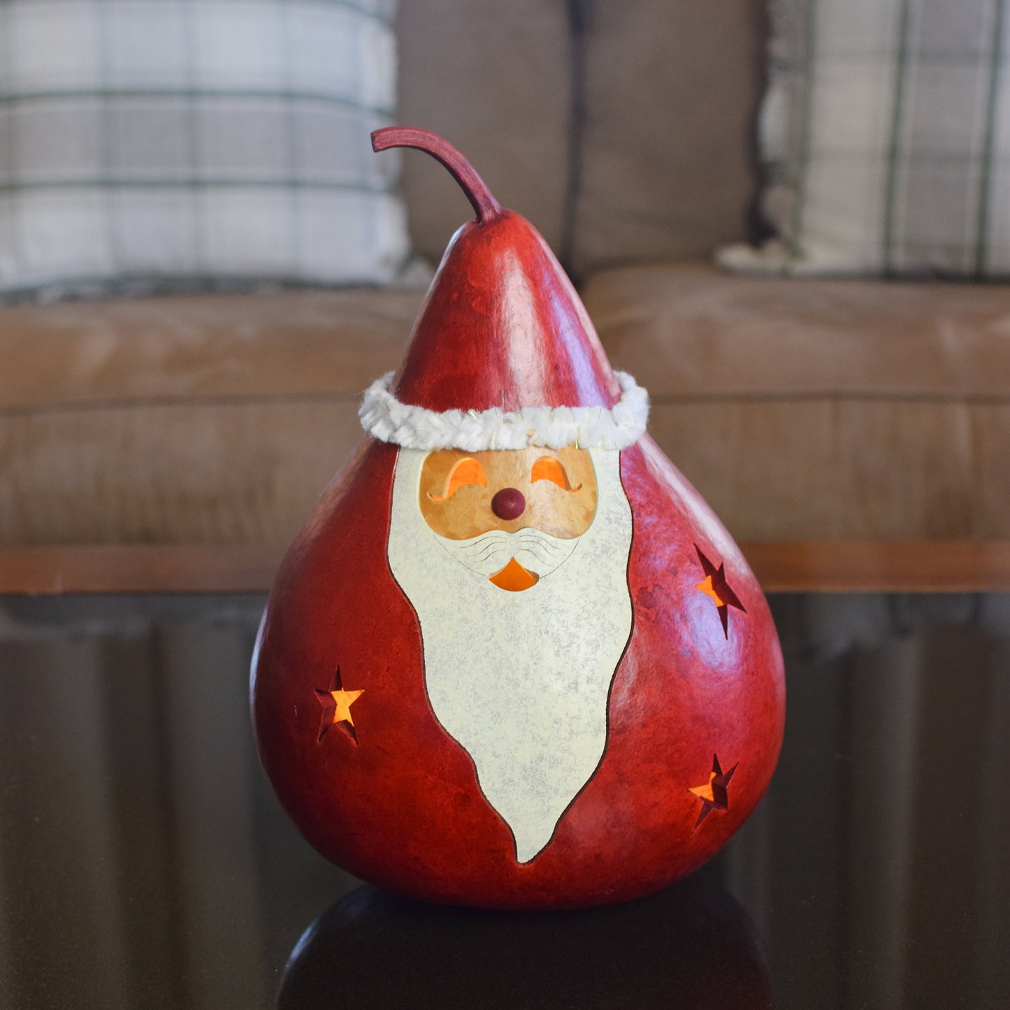 Santa Gourd Lamp-Large