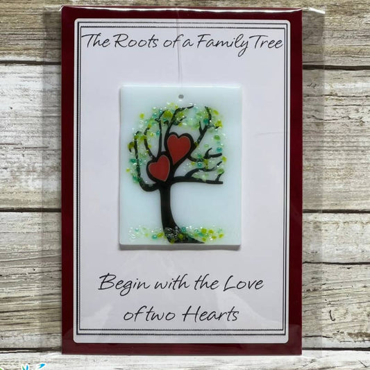 Suncatcher Card-Two Hearts