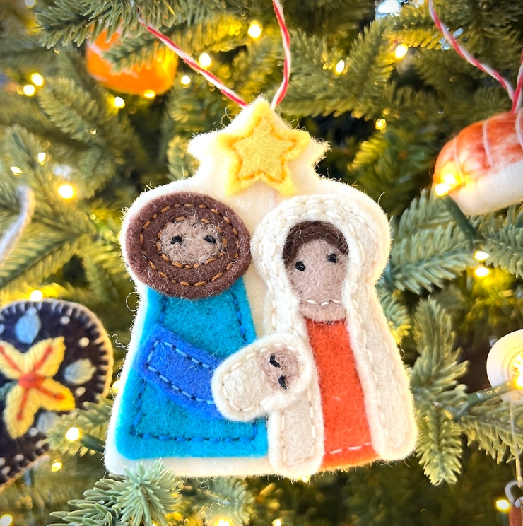 Wool Ornament-Nativity