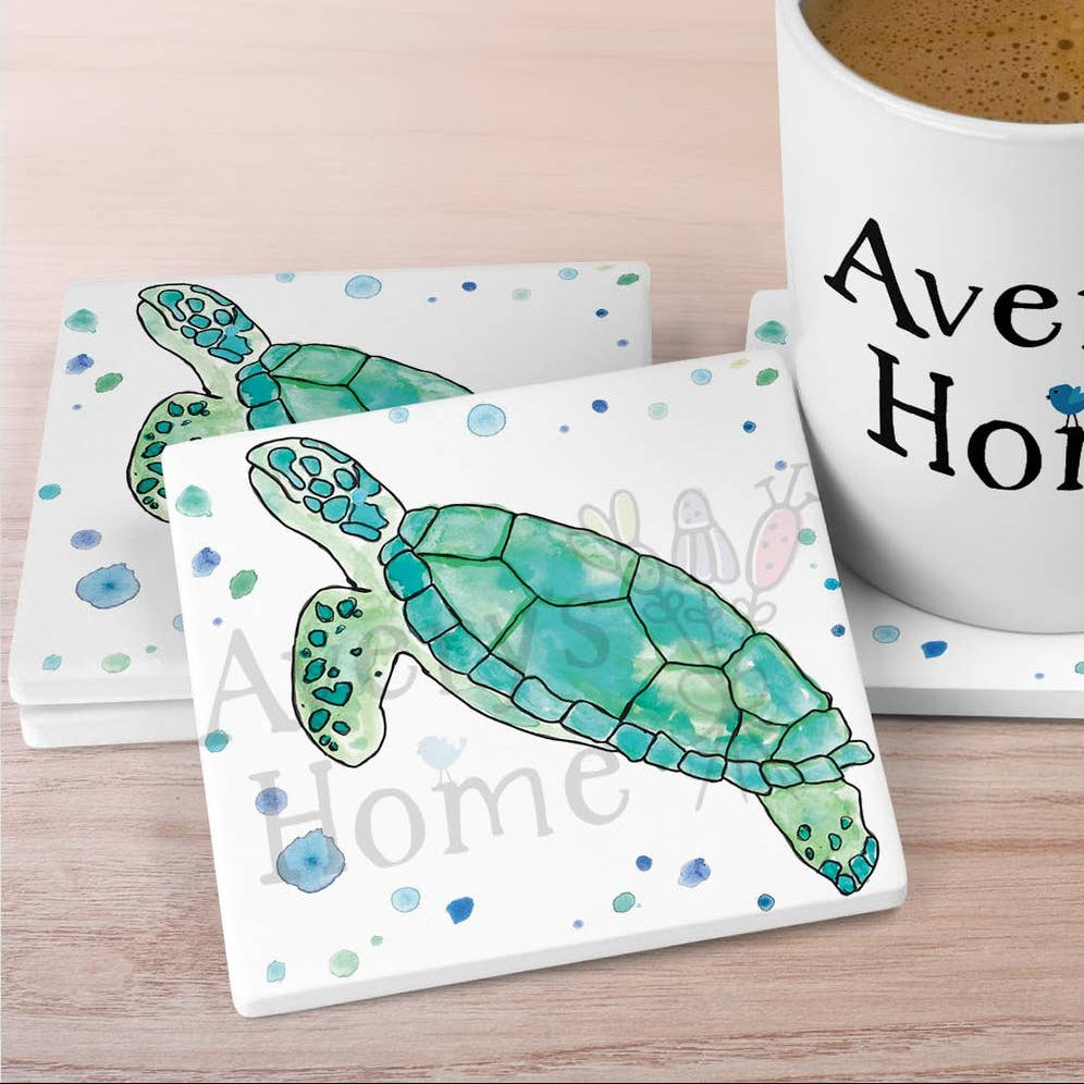 Coaster-Green Sea Turtle