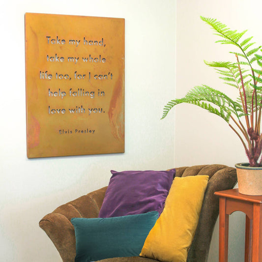 Take My Hand Metal Wall Art