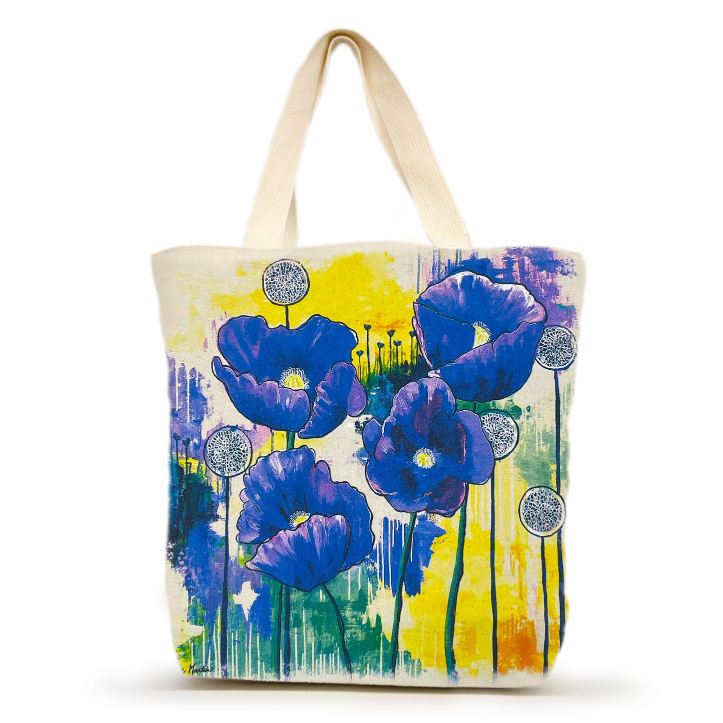 Medium Tote Bag-Awake Poppy