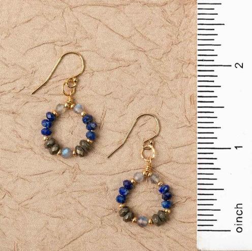 Blue Moon Hoop Earrings