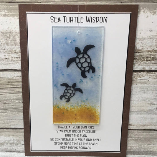 Suncatcher Card-Sea Turtle Wisdom